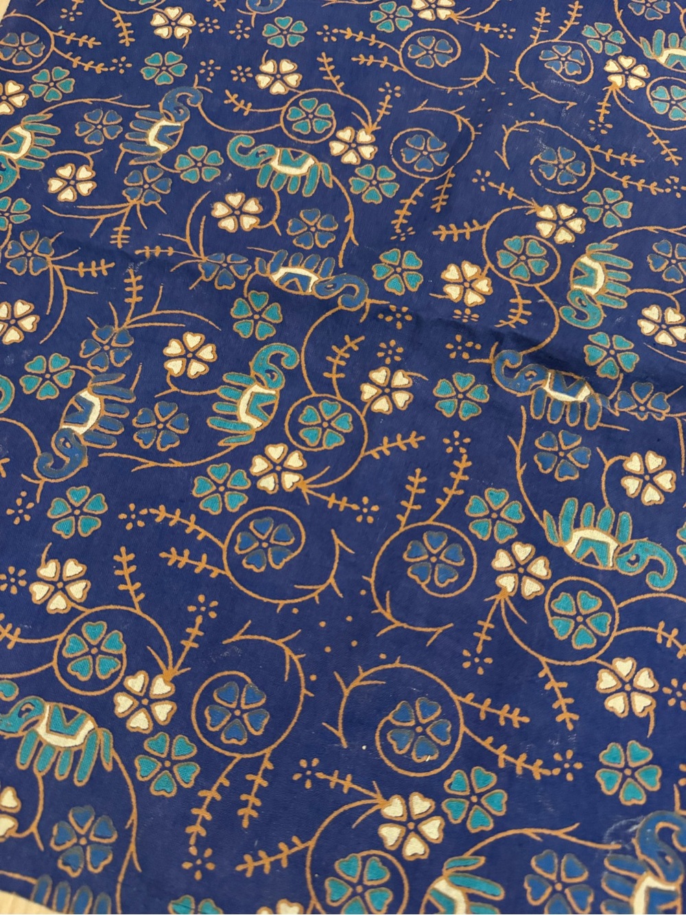 Source Unknown Blue and Teal Mandala Tapestry - Picture 2 of 8